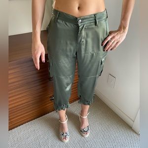 Rich & Skinny silk cropped cargo pants